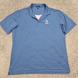 Peter Millar Men's Crown Crafted Polo Shirt Blue‎ Floral Size XL Preppy Golf